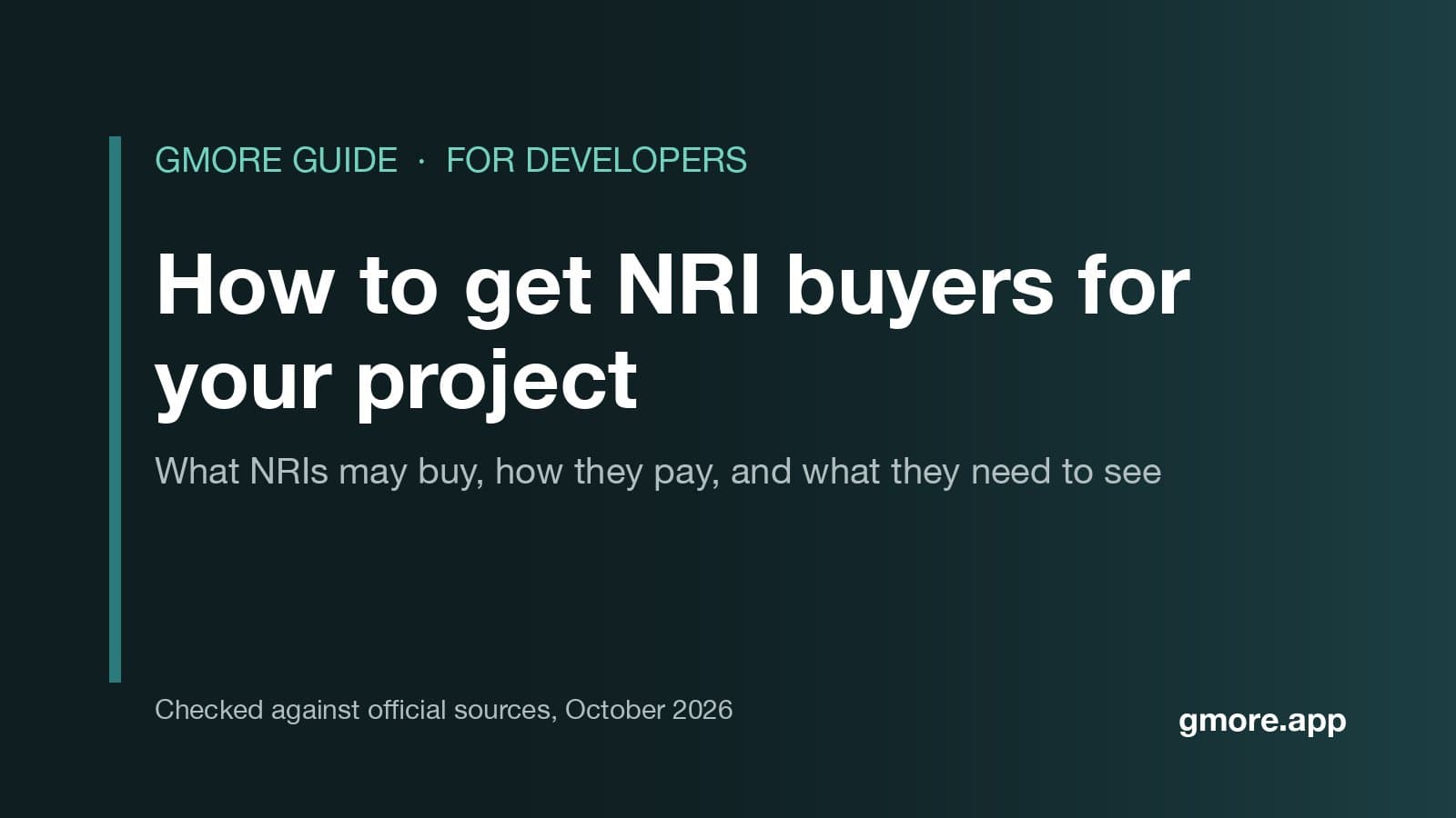 How to get NRI buyers for your project: a Gmore guide for property developers